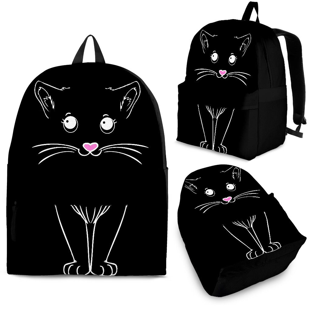 Black Cat Backpack Bags Backpack Bookbag